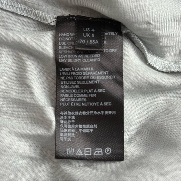 Anthropologie Kira Off-The-Shoulder Peasant Boho Dress Blue Size 4 NWOT - Picture 13 of 14